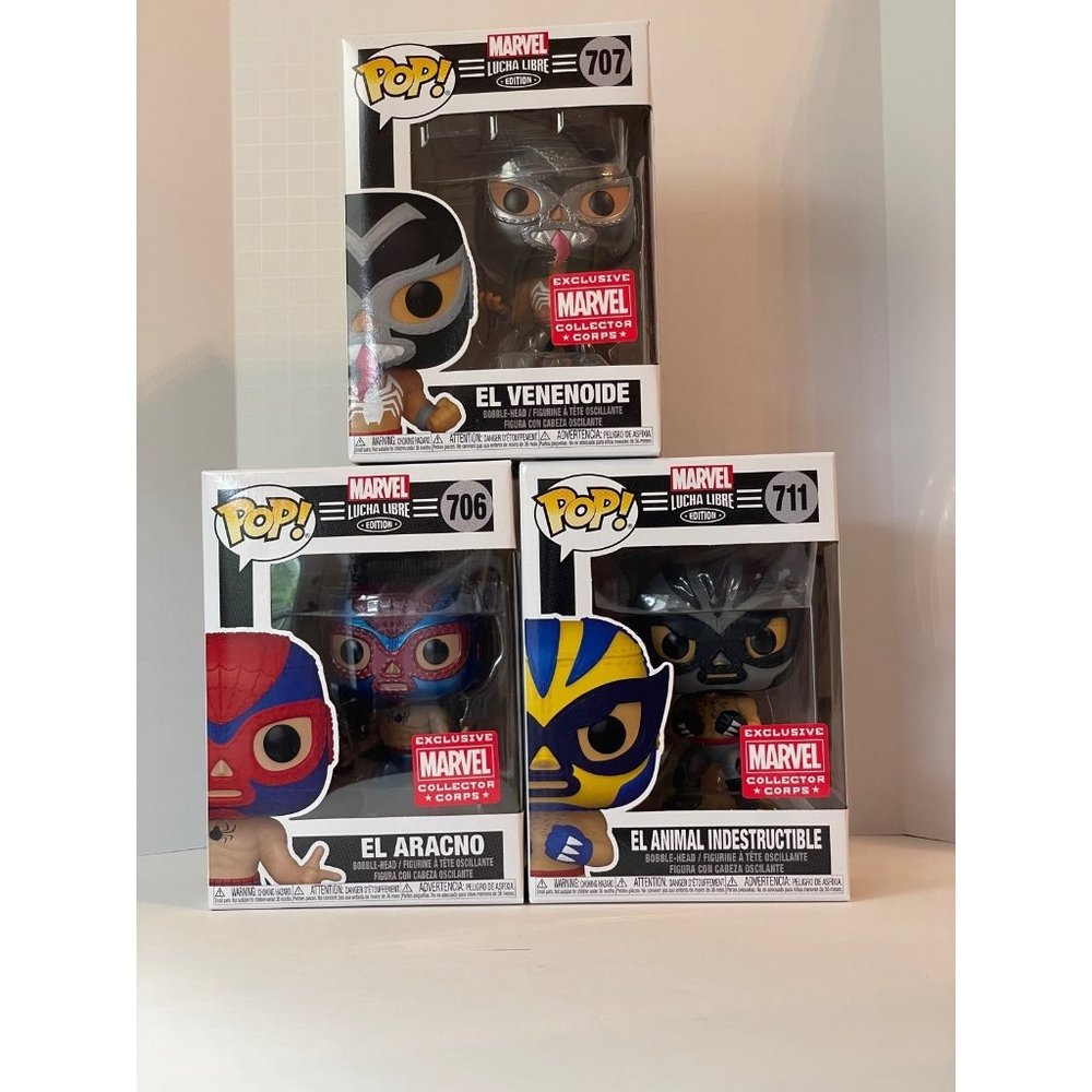 Marvel Collectors Corp Luca Libre 3 pack Funko Pop Lot